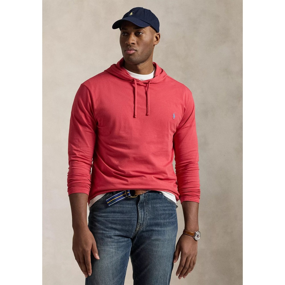 Polo Ralph Lauren Mens 3XL TALL RED Long Sleeve Hooded T-Shirt~NWT